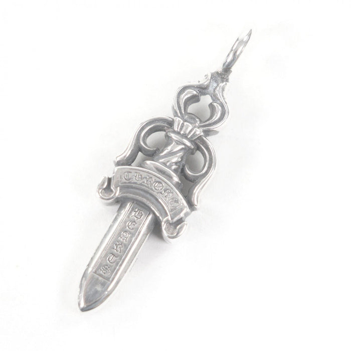 Chrome Hearts Dagger Sterling Silver Pendant – front view