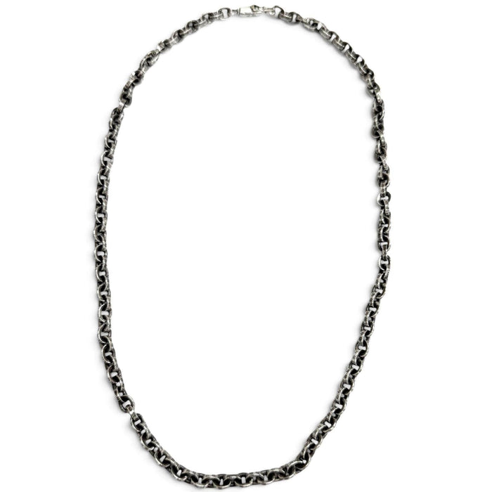 Chrome Hearts Paper Chain Sterling Silver Necklace – front view