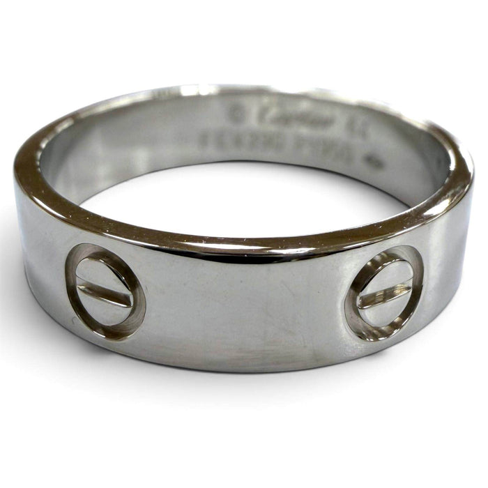 Cartier Love Platinum Ring – front view
