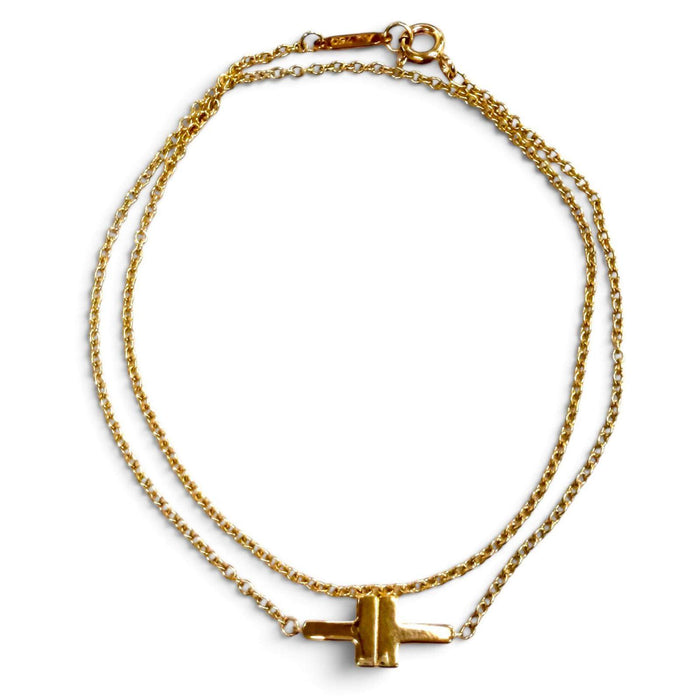 Tiffany & Co. T Two 18K Rose Gold Bracelet – front view