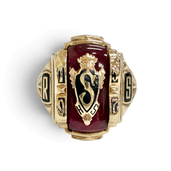 Jostens Rutland Senior Secondary College 10K Yellow Gold Ring – front view