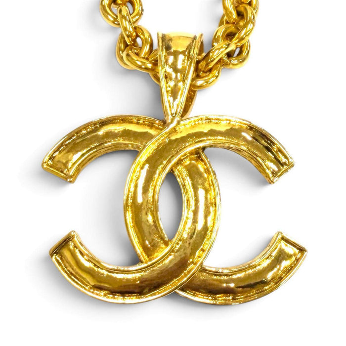 Chanel Coco Mark Gold-Plated Necklace – front view