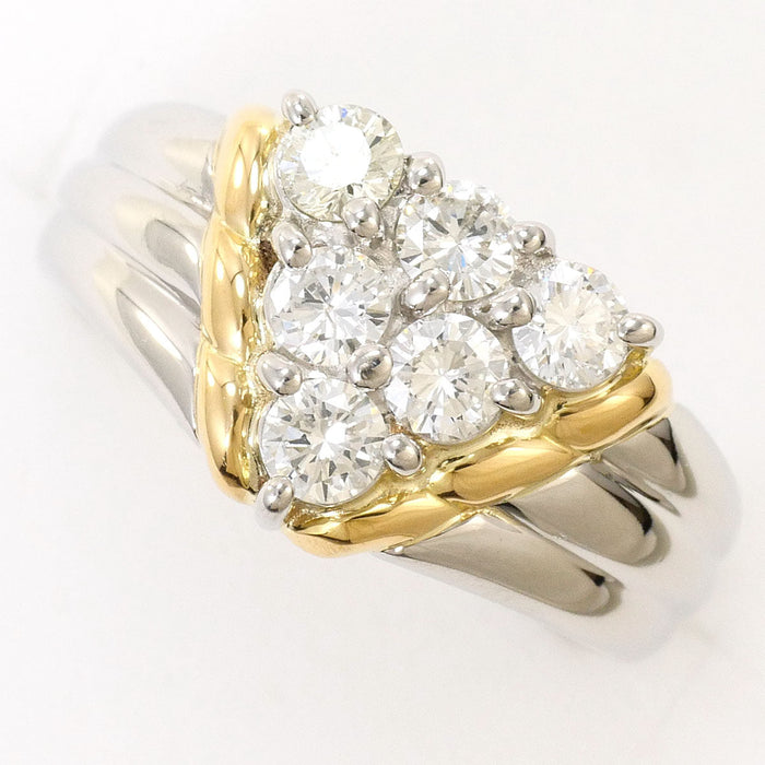 Seiko Platinum Diamond Ring – front view