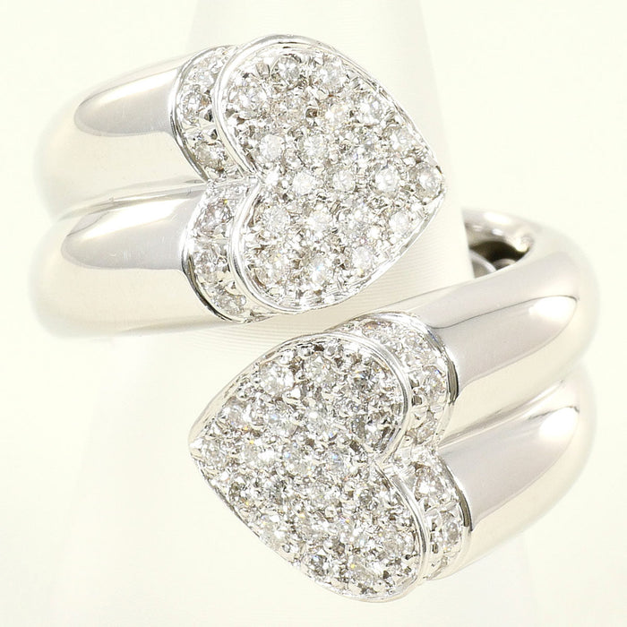 Ponte Vecchio 18K White Gold Diamond Ring – front view