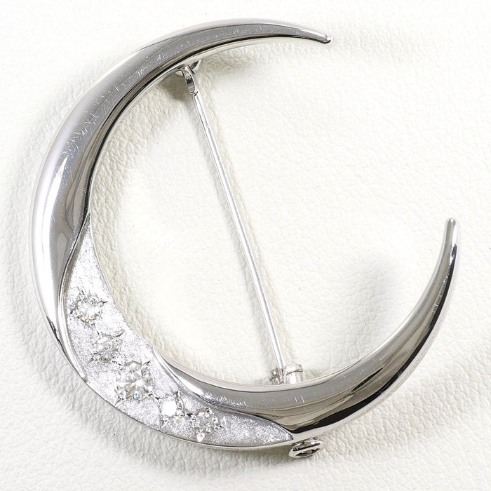 Platinum Diamond Brooch – front view