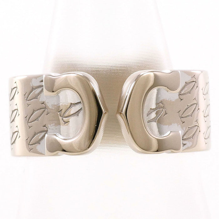 Cartier C2 18K White Gold Ring – front view