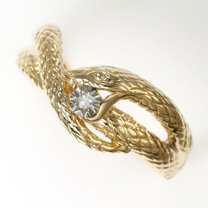 10K Yellow Gold Diamond Ring – front view
