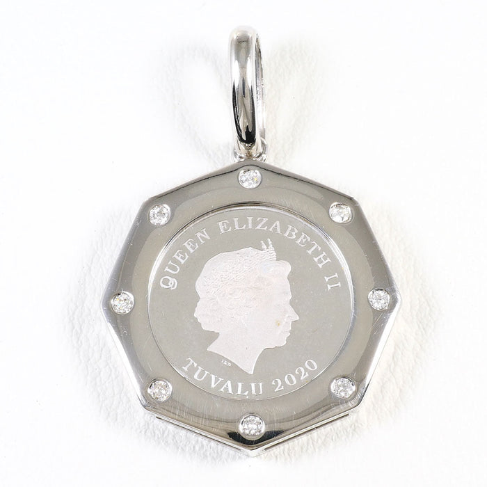 Platinum Diamond Pendant – front view