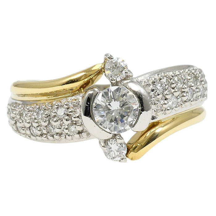 Platinum Diamond Ring – front view