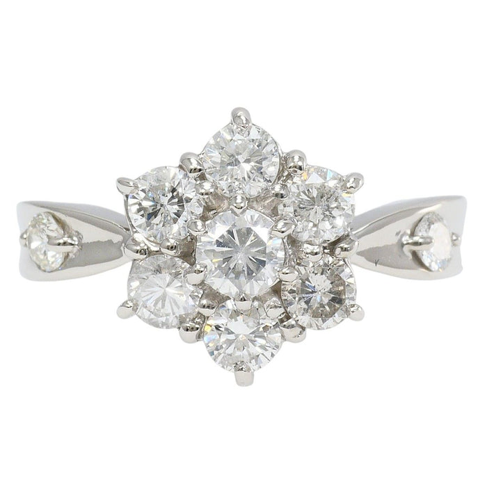 Platinum Diamond Ring – front view