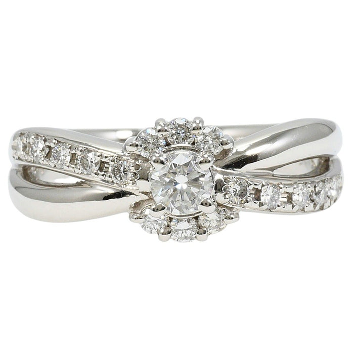Platinum Diamond Ring – front view