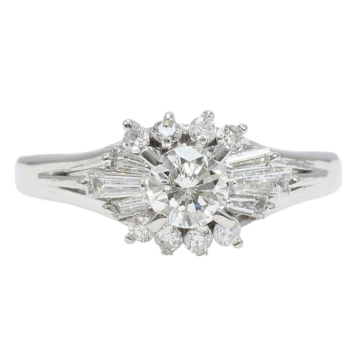 Platinum Diamond Ring – front view