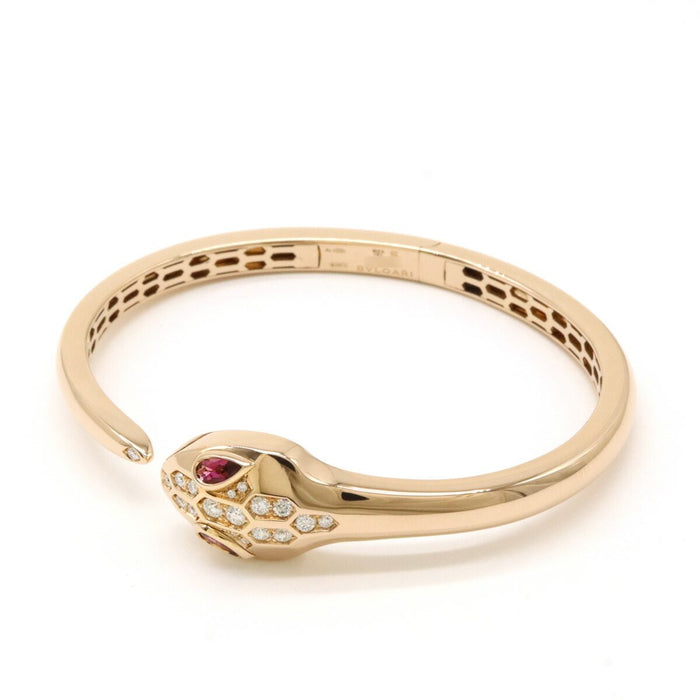 Bulgari Serpenti Seduttori 18K Rose Gold Diamond Bracelet – front view