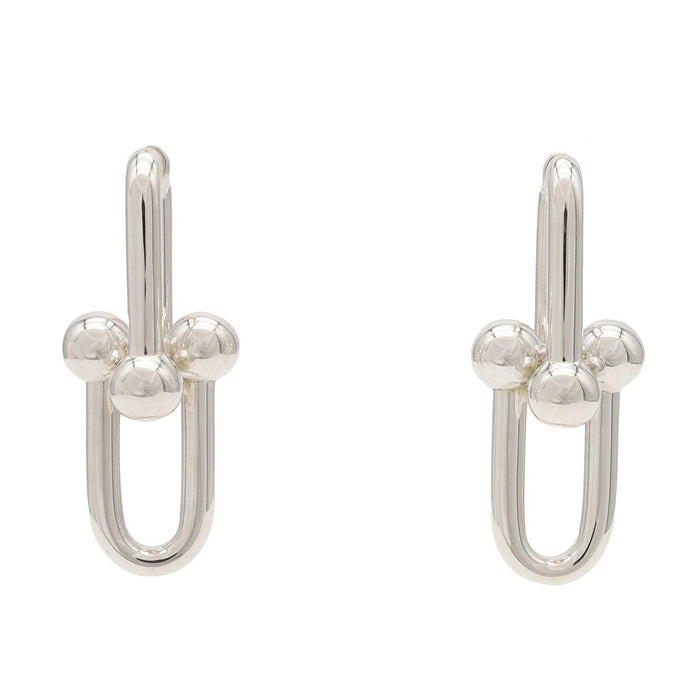 Tiffany & Co. HardWear Extra Large Link Sterling Silver Earrings – front view