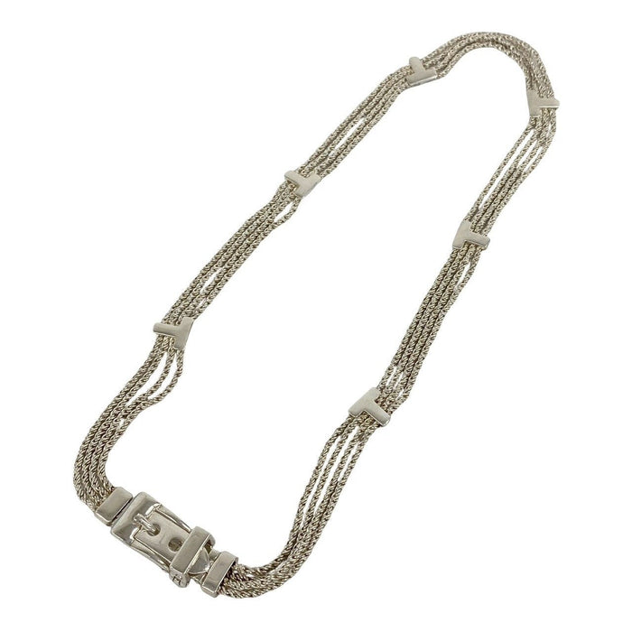 Tiffany & Co. T Rope Sterling Silver Necklace – front view