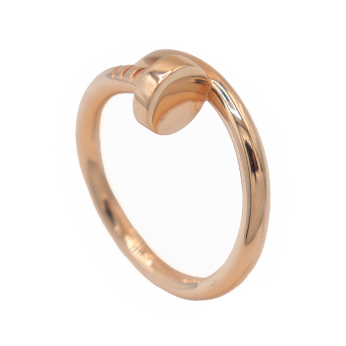 Cartier Juste Un Clou 18K Rose Gold Ring – front view