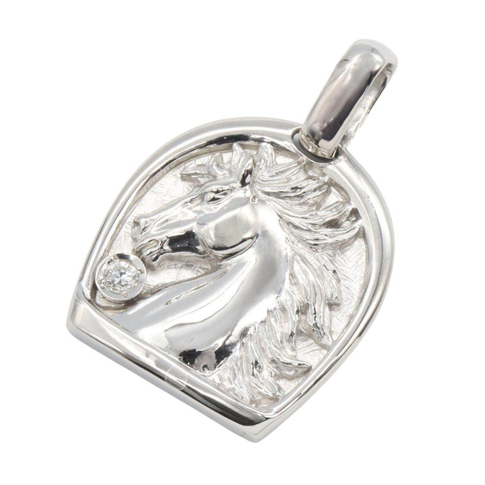 Platinum Diamond Pendant – front view