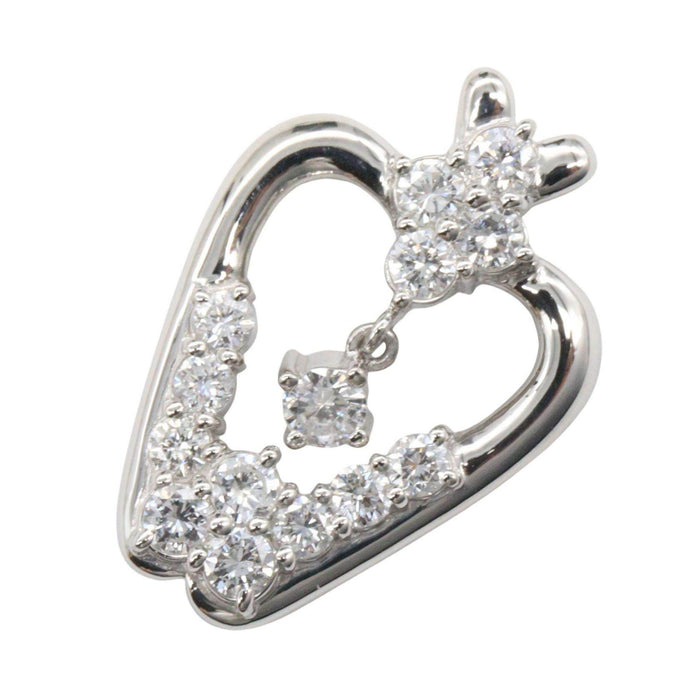 Platinum Diamond Pendant – front view
