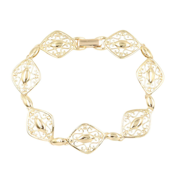 Mikimoto 18K Yellow Gold Bracelet – front view