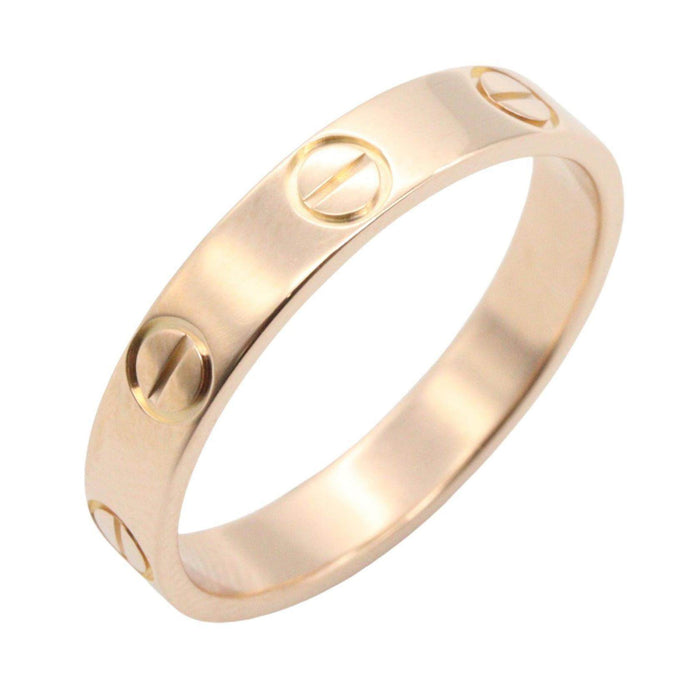 Cartier Mini Love 18K Rose Gold Ring – front view