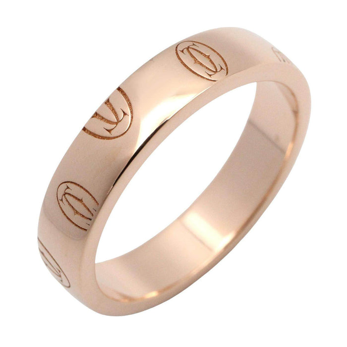 Cartier Happy Birthdate 18K Rose Gold Diamond Ring – front view