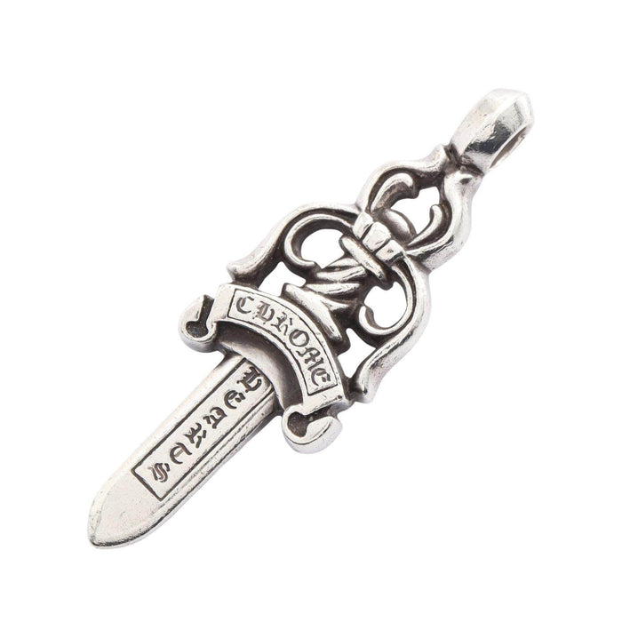 Chrome Hearts Large Dagger Sterling Silver Pendant – front view