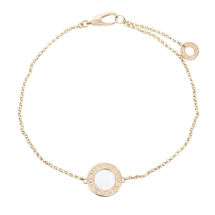 Bulgari BVLGARI BVLGARI 18K Rose Gold Mother of Pearl Bracelet – front view
