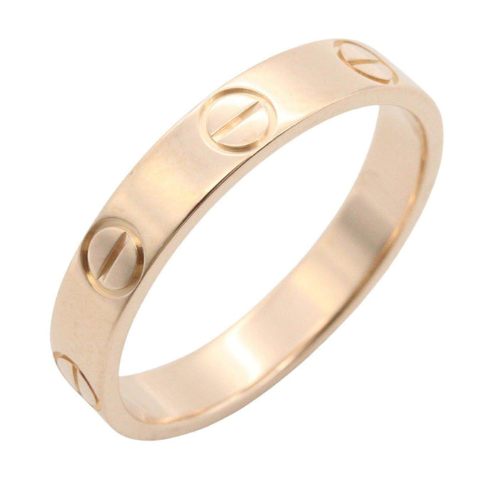 Cartier Mini Love 18K Rose Gold Ring – front view