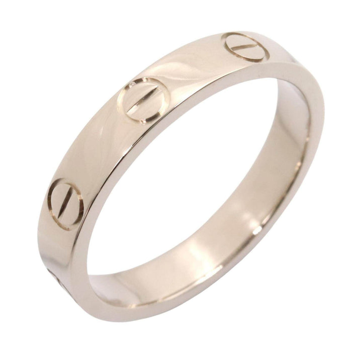 Cartier Mini Love 18K White Gold Ring – front view