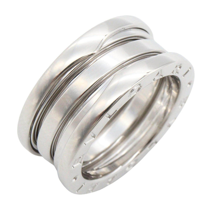 Bulgari B-zero1 4 Band 18K White Gold Diamond Ring – front view