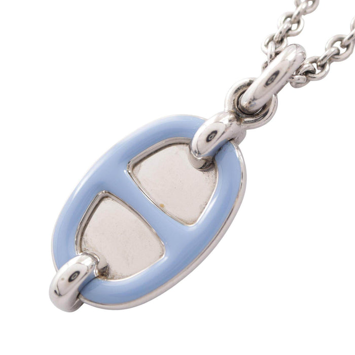 Hermès Chaîne d'Ancre Mini Maillon PM Brass Necklace – front view
