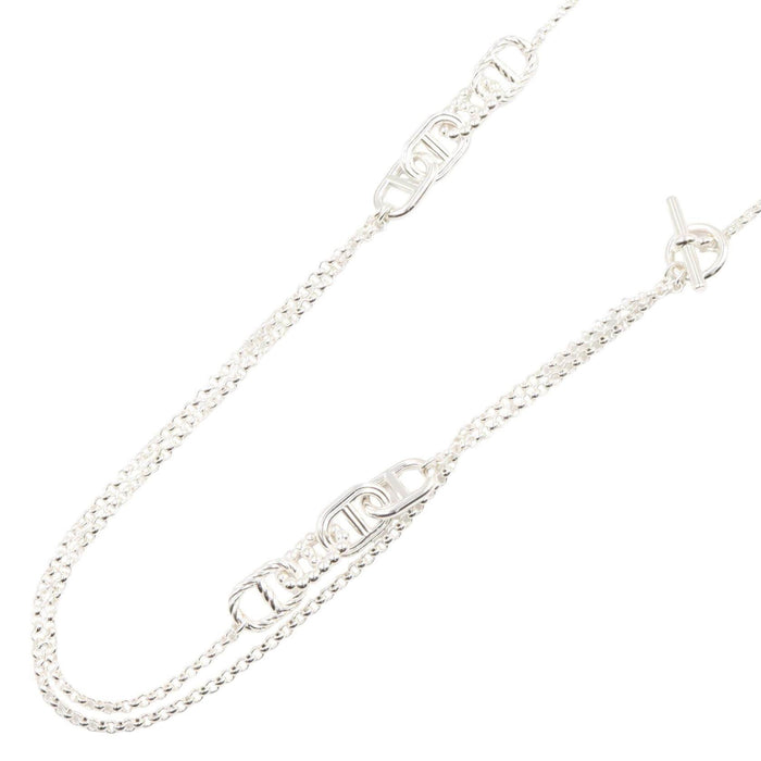 Hermès Chaîne d'Ancre Alea2 Sterling Silver Necklace – front view