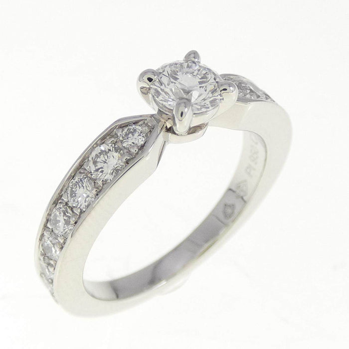Chaumet Plume Platinum Diamond Ring – front view
