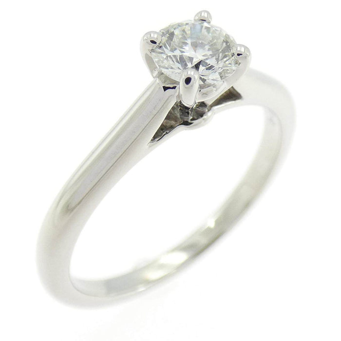 Cartier 1895 Platinum Diamond Solitaire Ring – front view