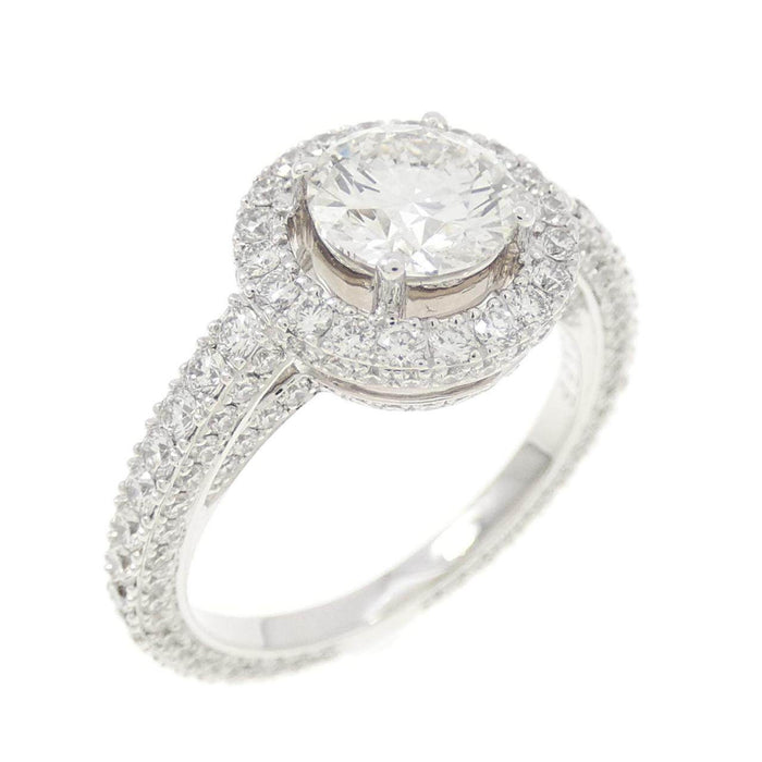Graff 18K White Gold Diamond Ring – front view