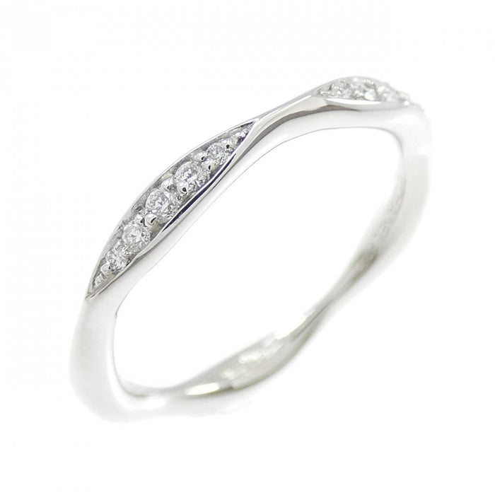 Chanel Camelia Platinum Diamond Ring – front view