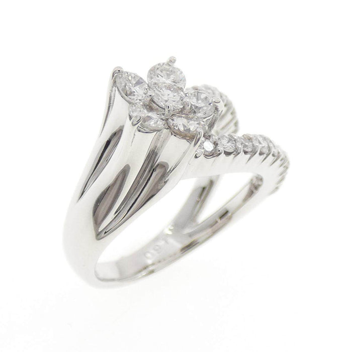 Ponte Vecchio 18K White Gold Diamond Ring – front view