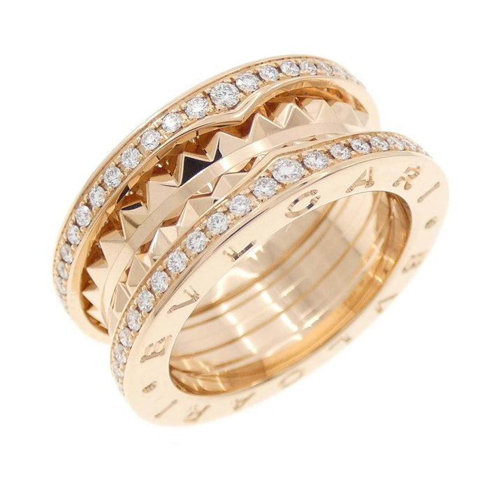 Bulgari B.zero1 Rock 18K Rose Gold Diamond Ring – front view