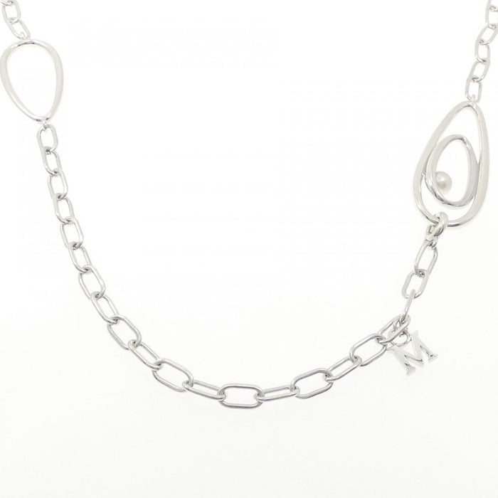 Mikimoto Moon Dew Sterling Silver Necklace – front view