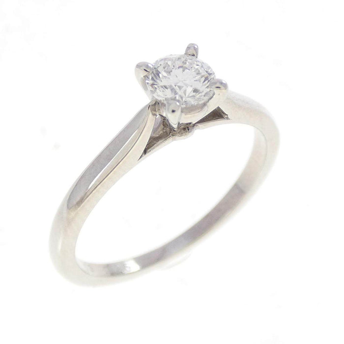 Cartier 1895 Platinum Diamond Solitaire Ring – front view