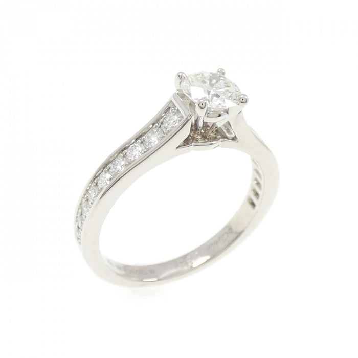 Cartier 1895 Platinum Diamond Solitaire Ring – front view