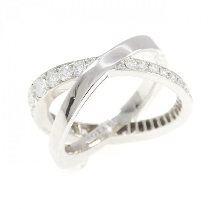 Graff 18K White Gold Diamond Ring – front view