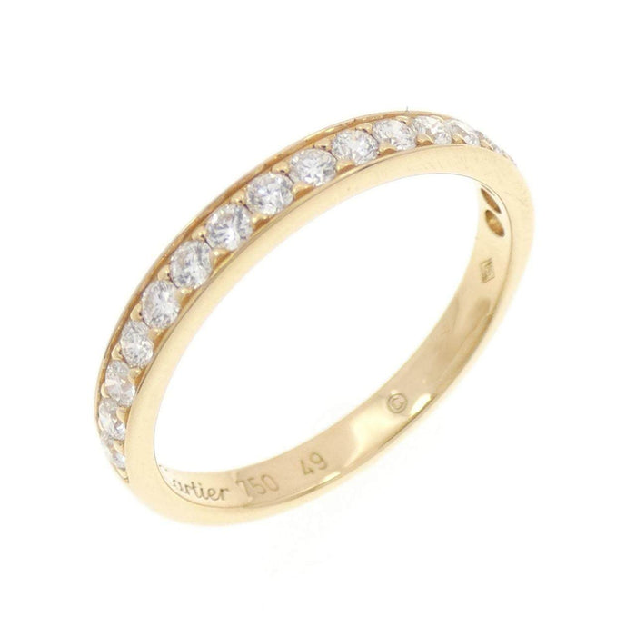 Cartier 18K Yellow Gold Diamond Wedding Ring – front view