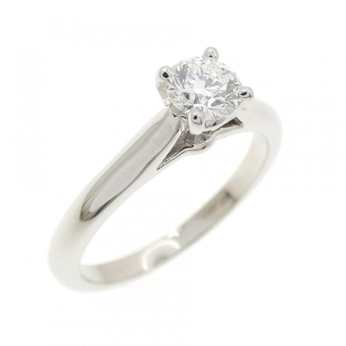 Cartier 1895 Platinum Diamond Solitaire Ring – front view
