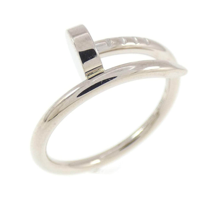 Cartier Juste Un Clou Small 18K White Gold Ring – front view