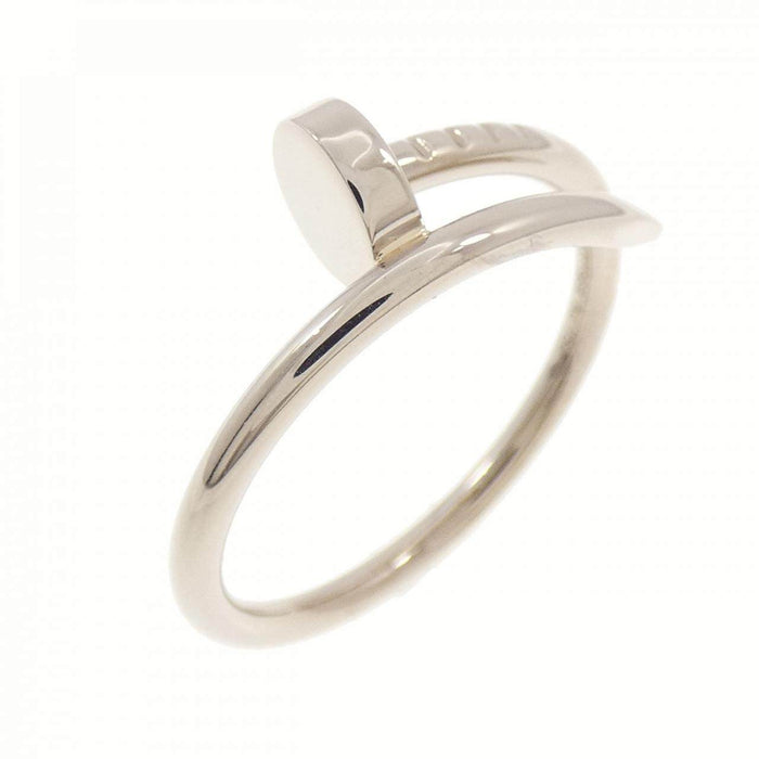 Cartier Juste Un Clou Small 18K White Gold Ring – front view