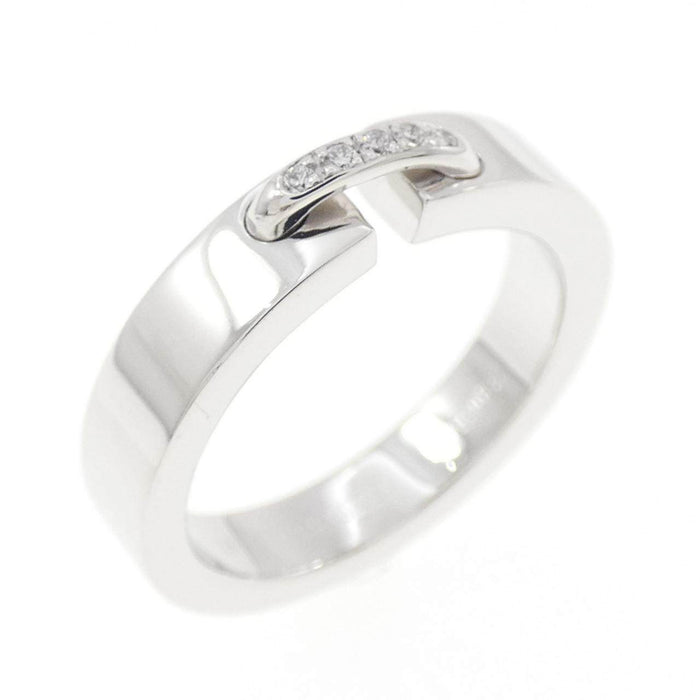 Chaumet Liens Extra Small 18K White Gold Diamond Ring – front view