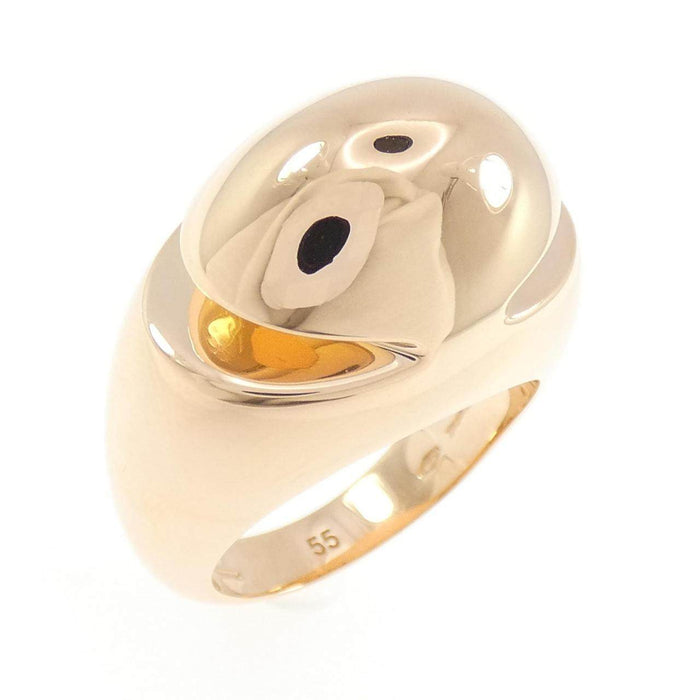 Bulgari Cabochon 18K Rose Gold Ring – front view