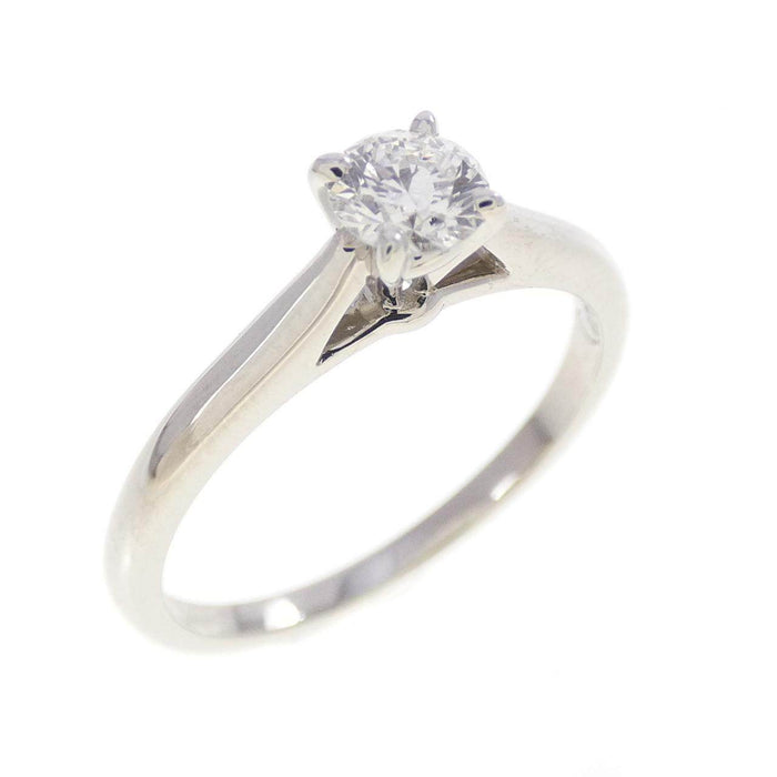 Cartier 1895 Platinum Diamond Solitaire Ring – front view
