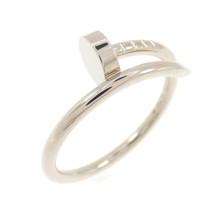 Cartier Juste Un Clou Small 18K White Gold Ring – front view